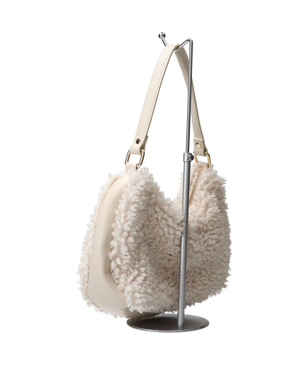 INTER-CHAUSSURES 【ANDREA CARDONE ITALI】レザーハンドルボアホーボーバッグ 