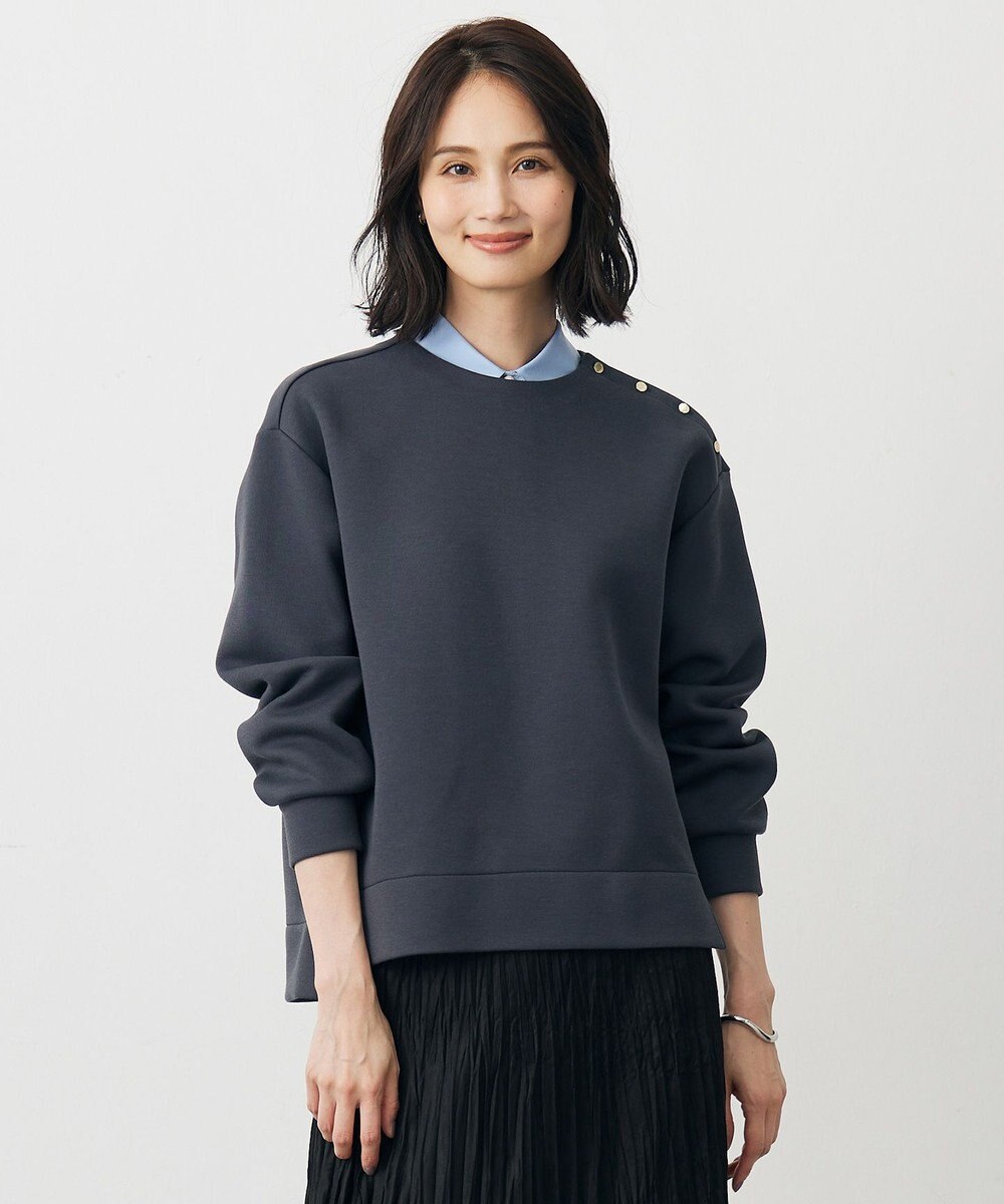 J.PRESS LADIES ダンボールジャージー プルオーバー 