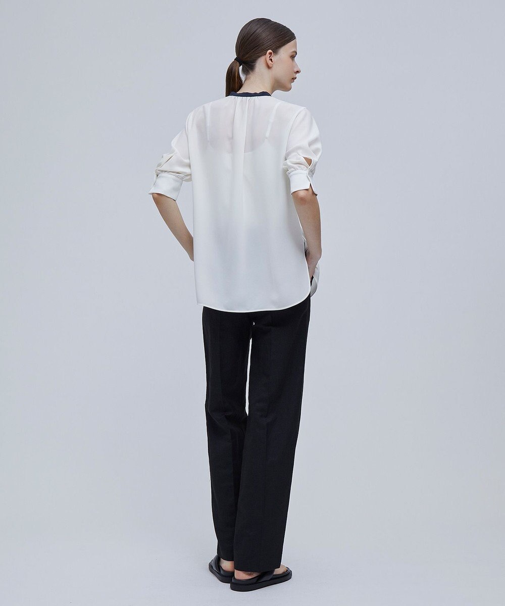 BEIGE， SIBYLLE /  配色カラーパフスリーブブラウス 