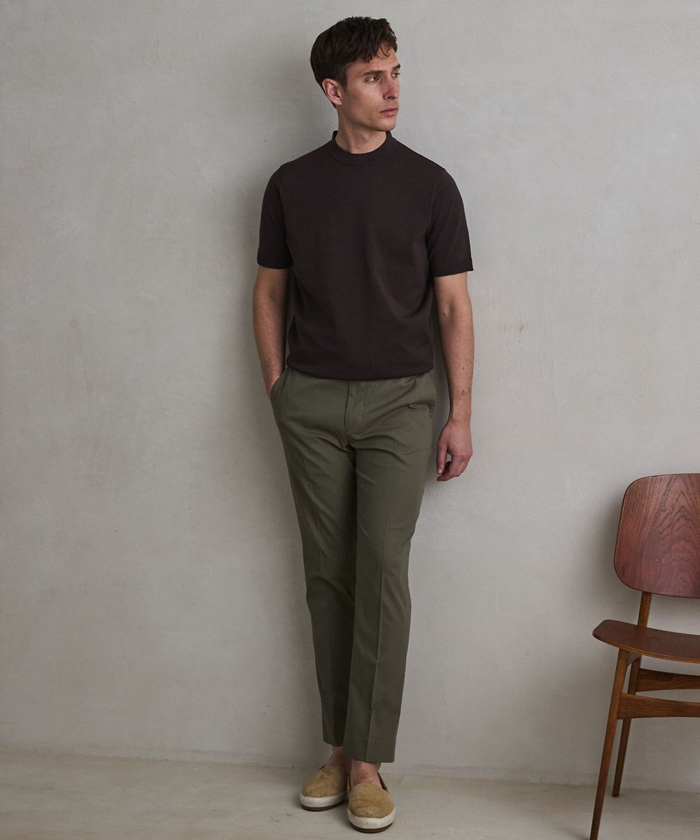 GOTAIRIKU 綿とポリのいいとこどり【洗濯機可】テーラード DRESS BIZ ニットTシャツ 