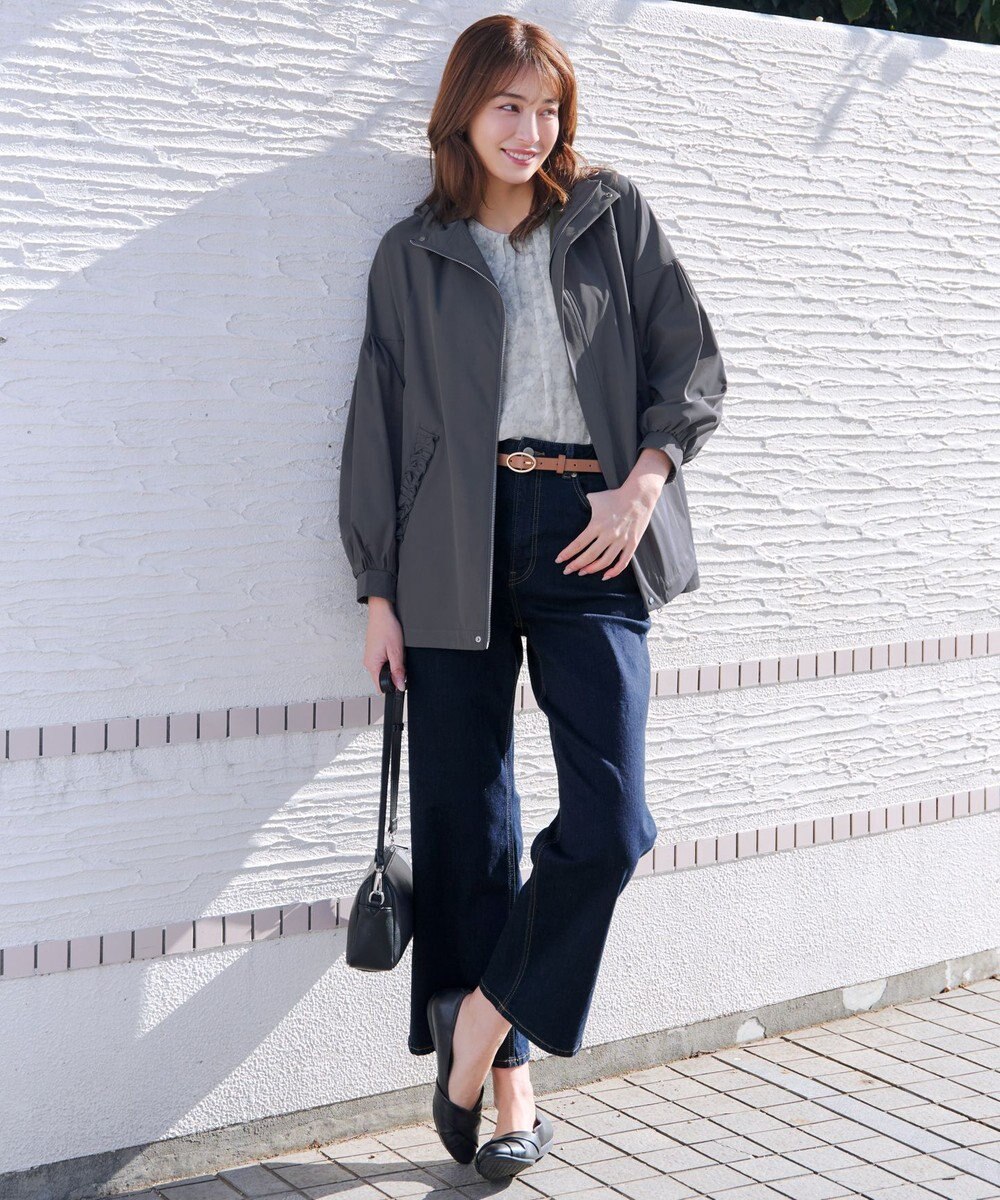 Tiaclasse L 水彩花柄シフォンブラウス 