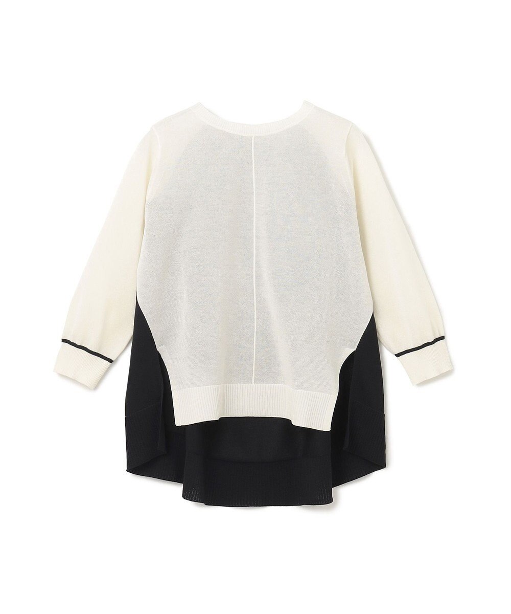 GRACE CONTINENTAL バイカラークルーニットトップ 