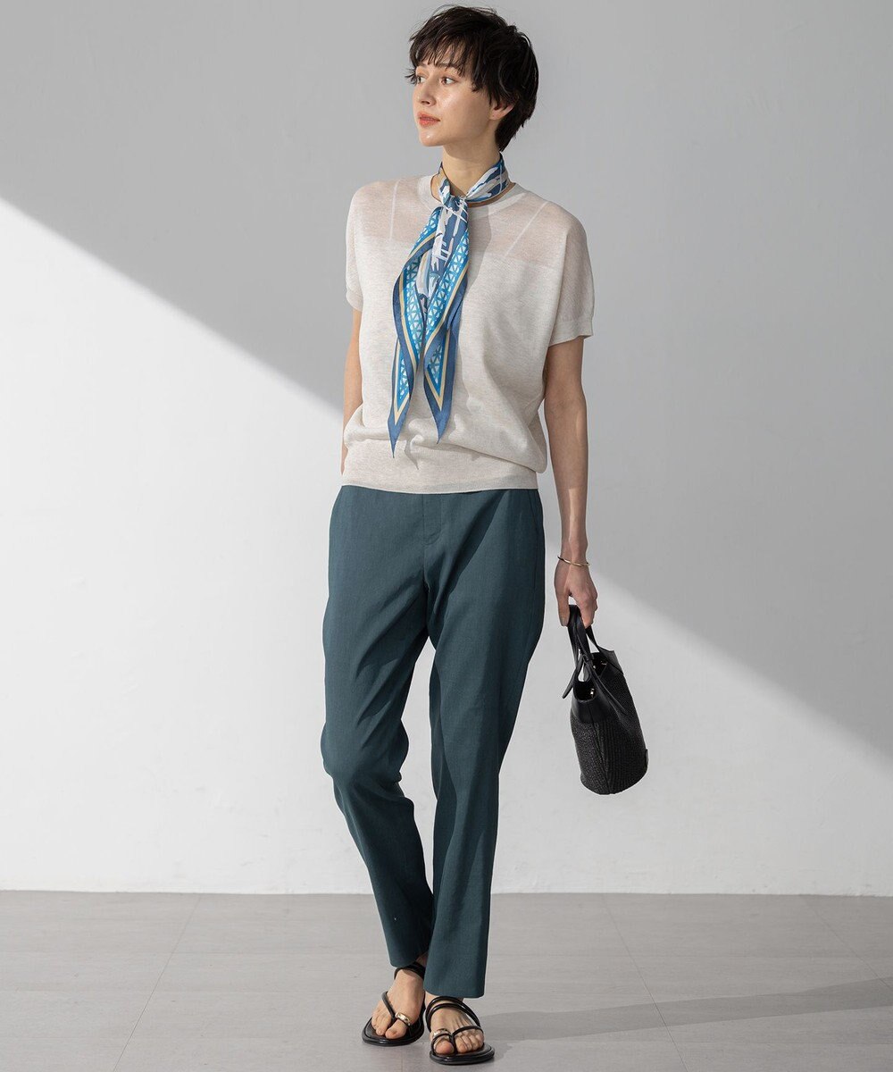 23区 【洗える】シャイニーシアー ドルマン ニット 