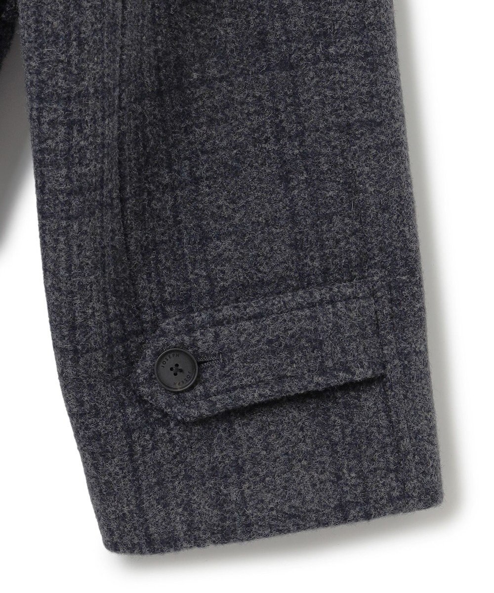 JOSEPH HOMME ニードルパンチグレンチェック　シングルブレストトレンチコート 