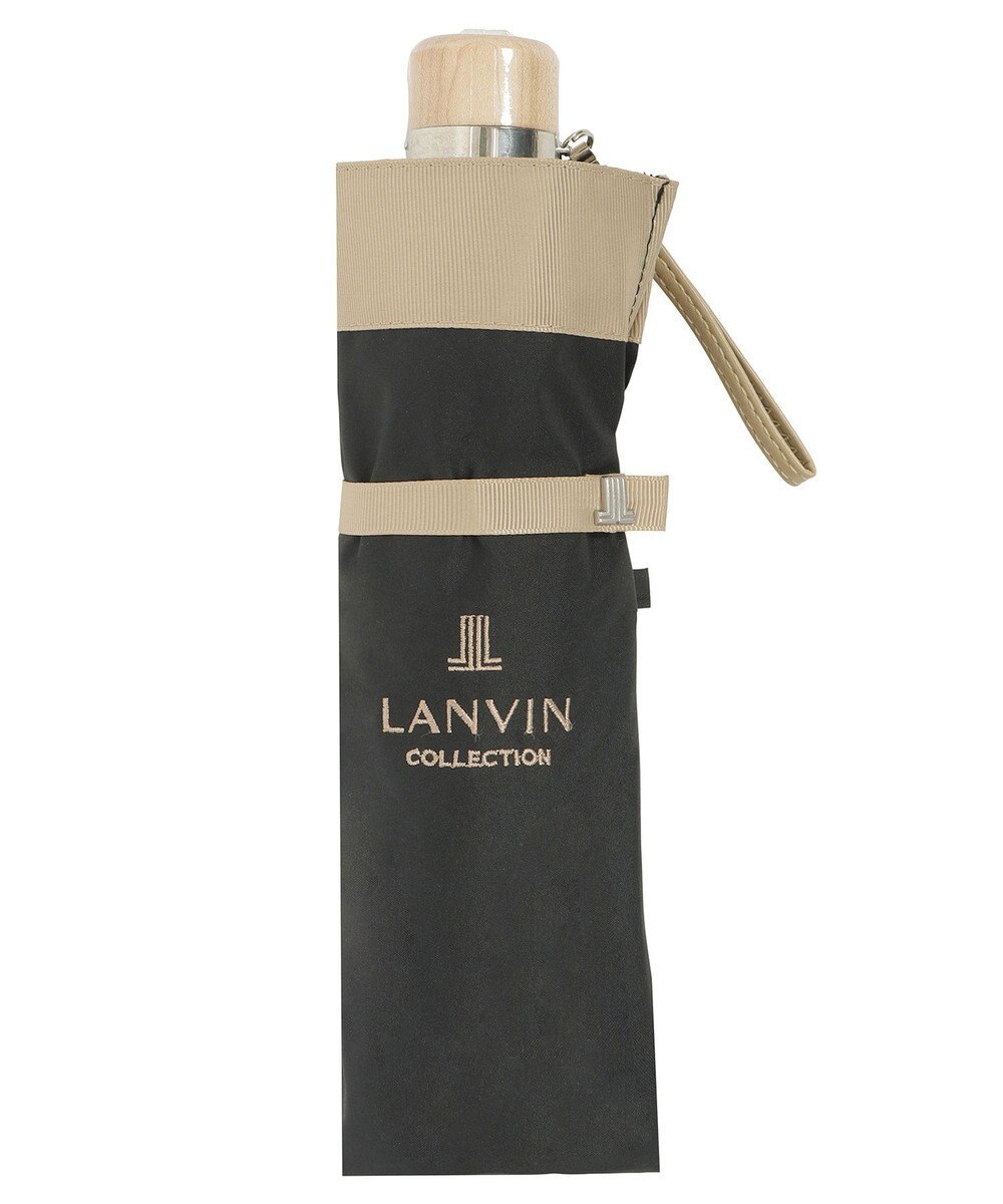 MOONBAT 【晴雨兼用日傘】ランバン コレクション（LANVIN COLLECTION） 折りたたみ日傘 グログランリボン 