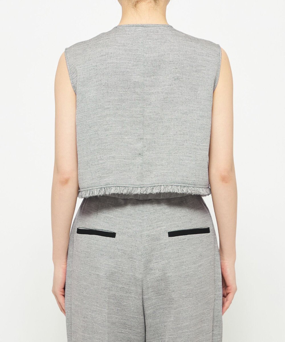 uncrave リネンライクツイル ジレブラウス 