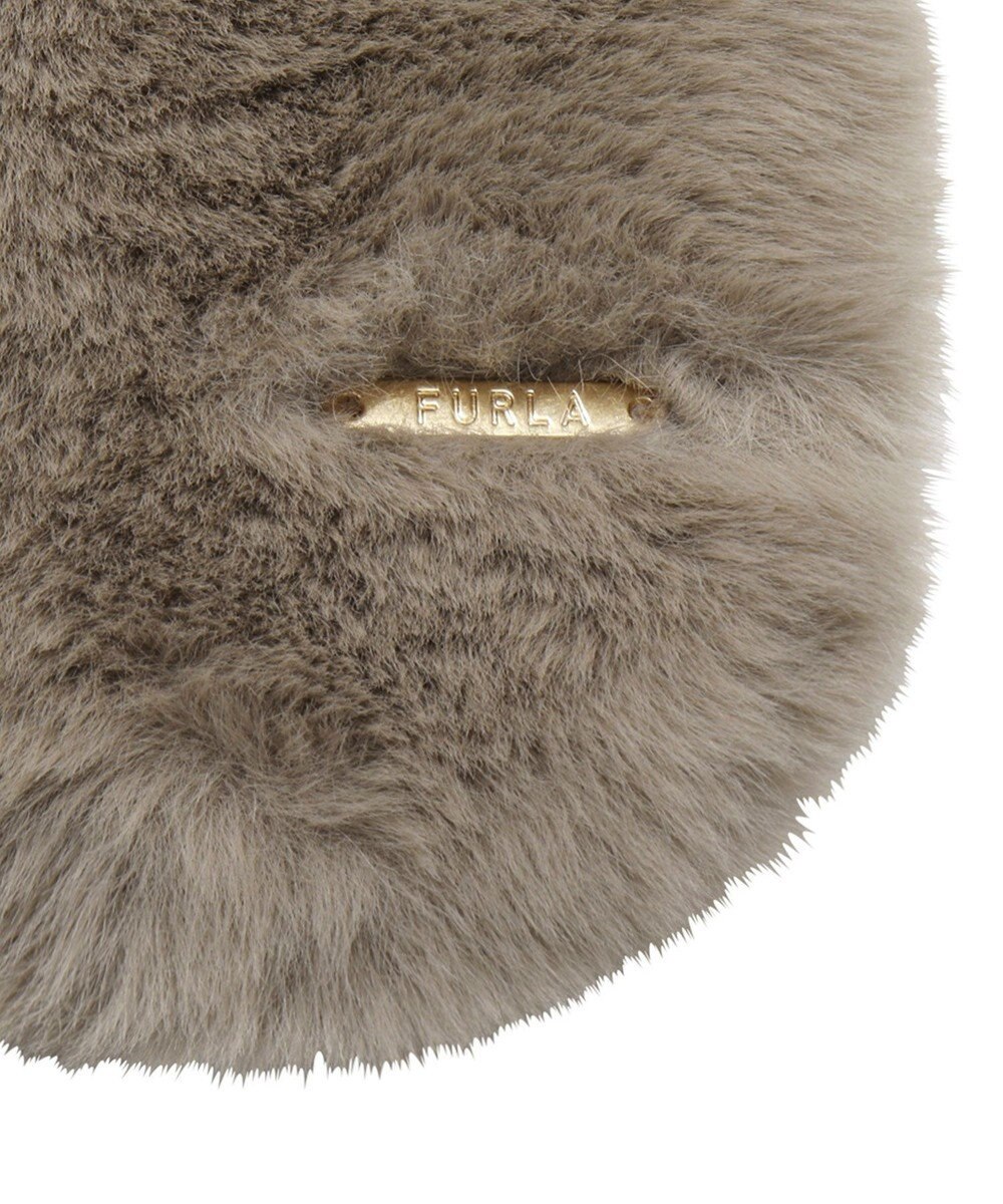 MOONBAT FURLA フェイクファーくしゅくしゅリボンマフラー 