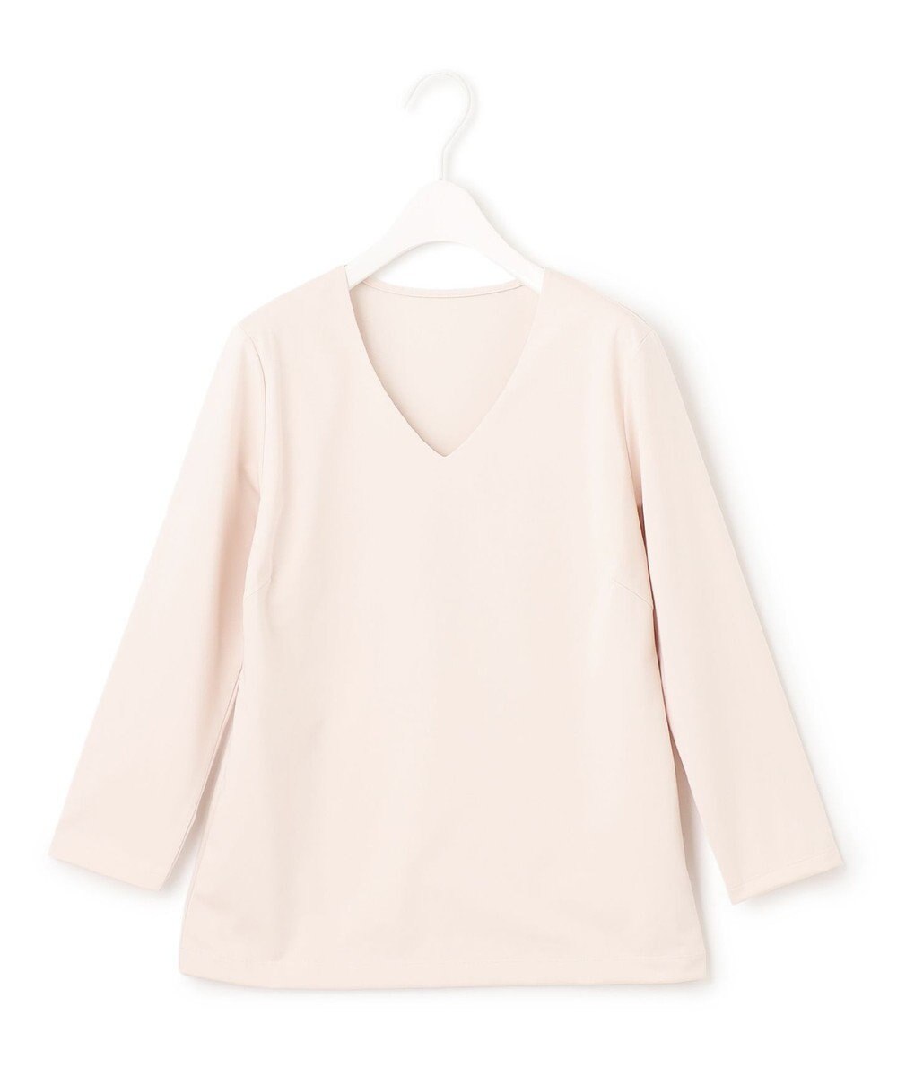 ICB 【洗える】スーペリアジャージー Vネックカットソー 