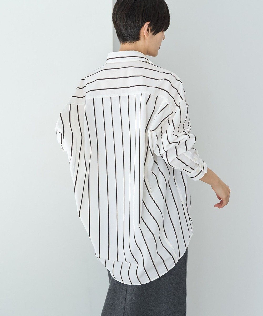 AMERICAN HOLIC ドビーストライプロングシャツ 