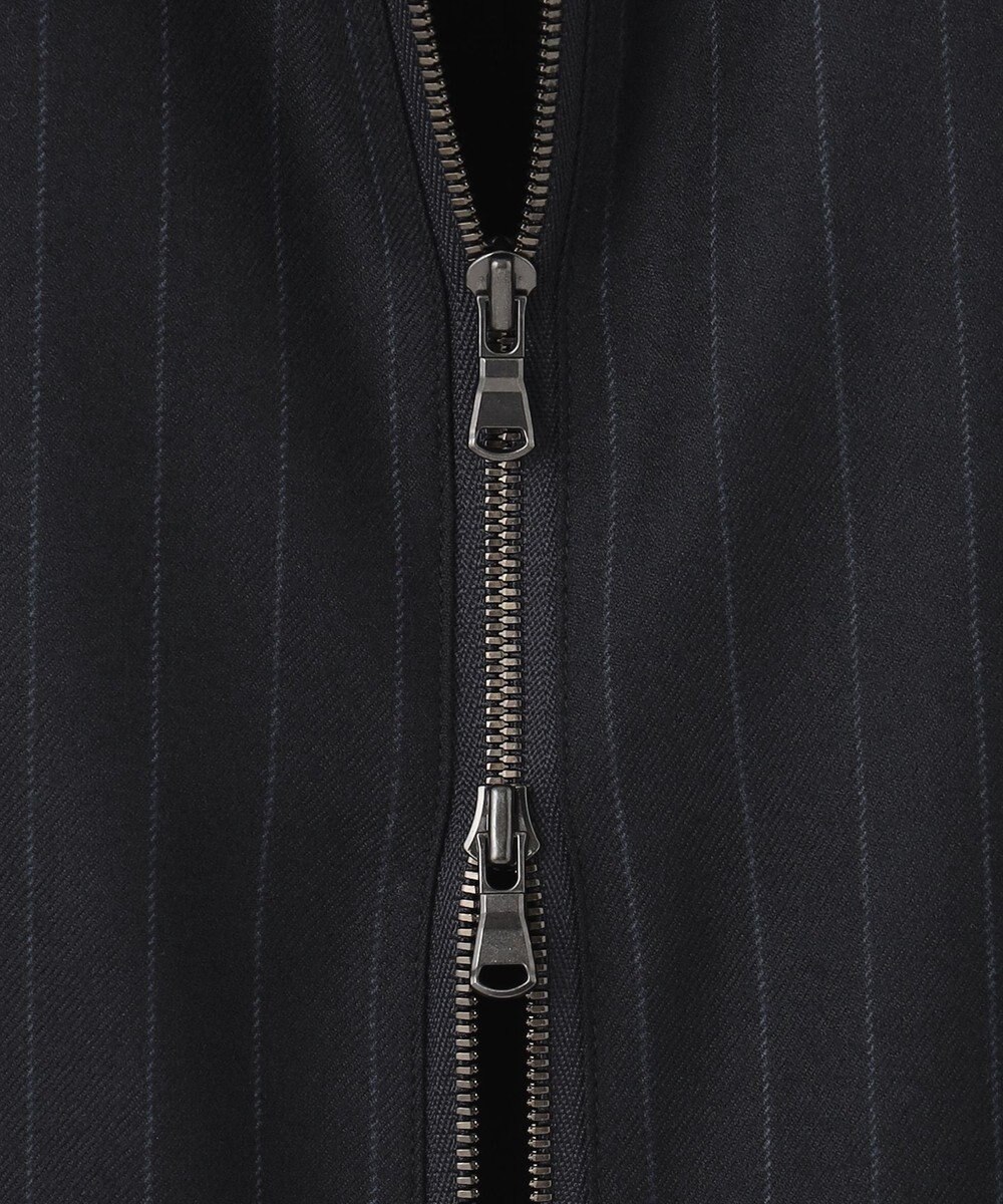 JOSEPH HOMME SAXONY PINSTRIPE ZIP UP JACKET 
