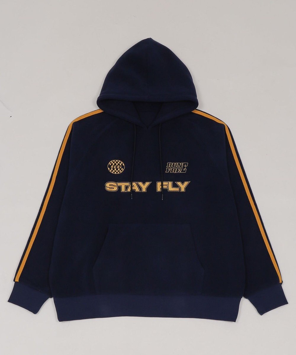 WEGO ラインフリースパーカー 