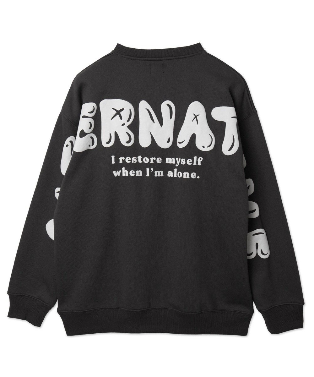 WEGO 【ユニセックス着用ITEM】ストレートラインロゴグラフィックプルオーバー 