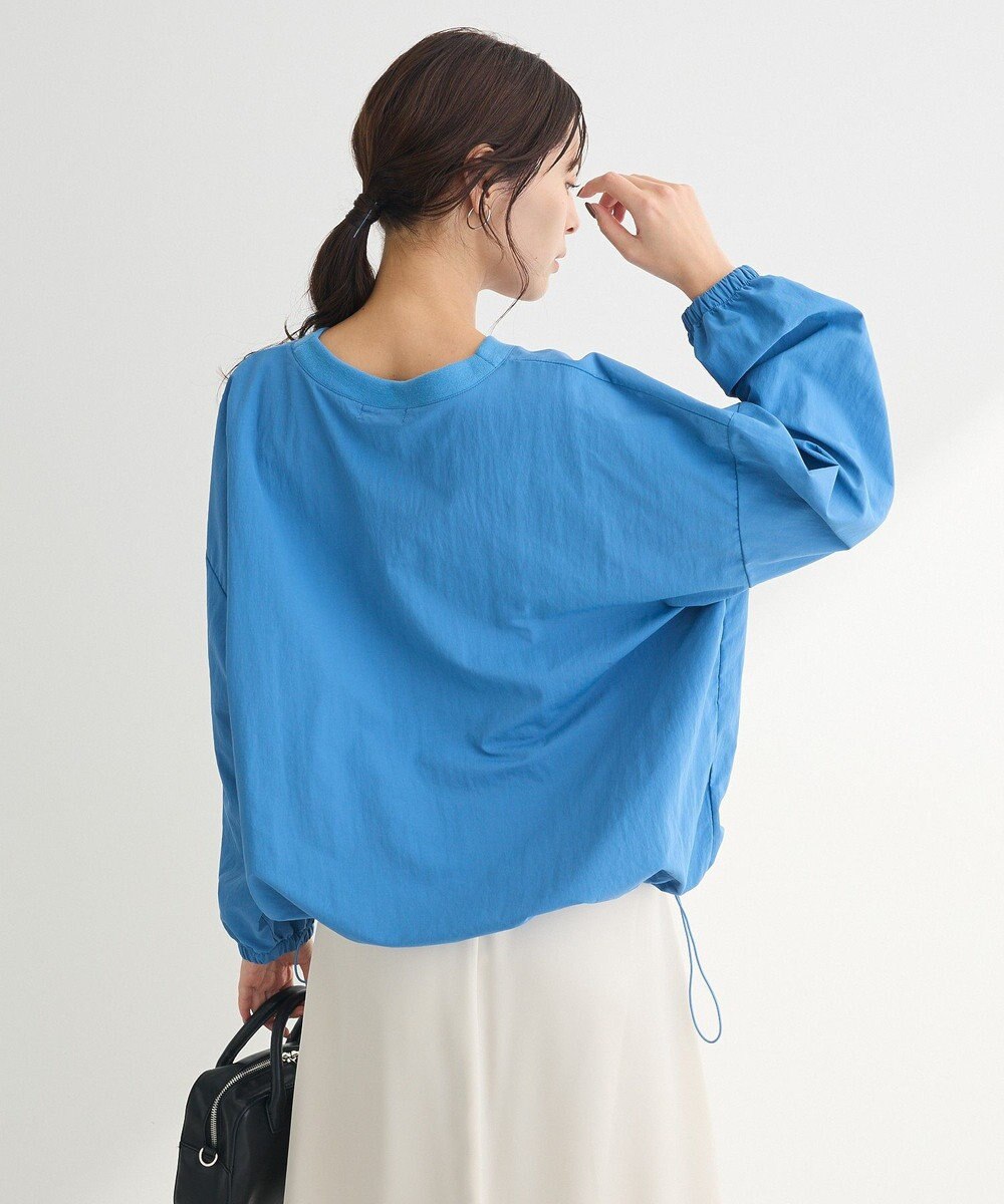 Green Parks ナイロンロゴＶネックプルオーバー 