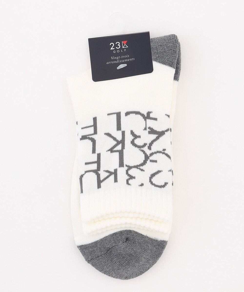 23区GOLF 【MEN】ロゴレギュラーソックス 18cm 