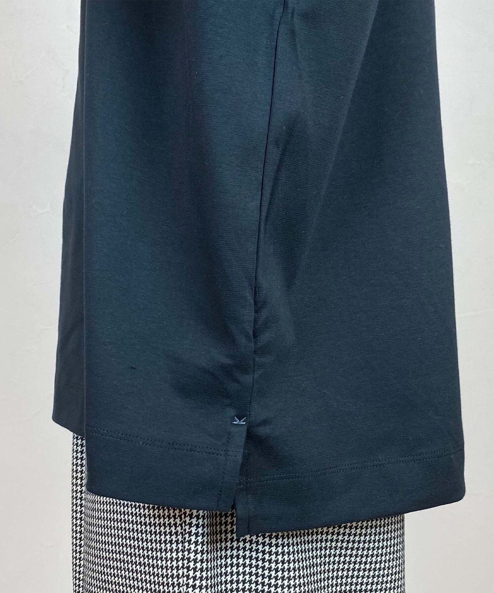 KASHIYAMA 【シルケット加工】コットンタートルネックカットソー 