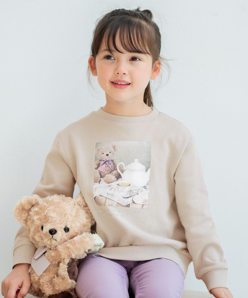 新品 エニィファム◇トレ－ナ－&長袖Tシャツ クマちゃんセット 130