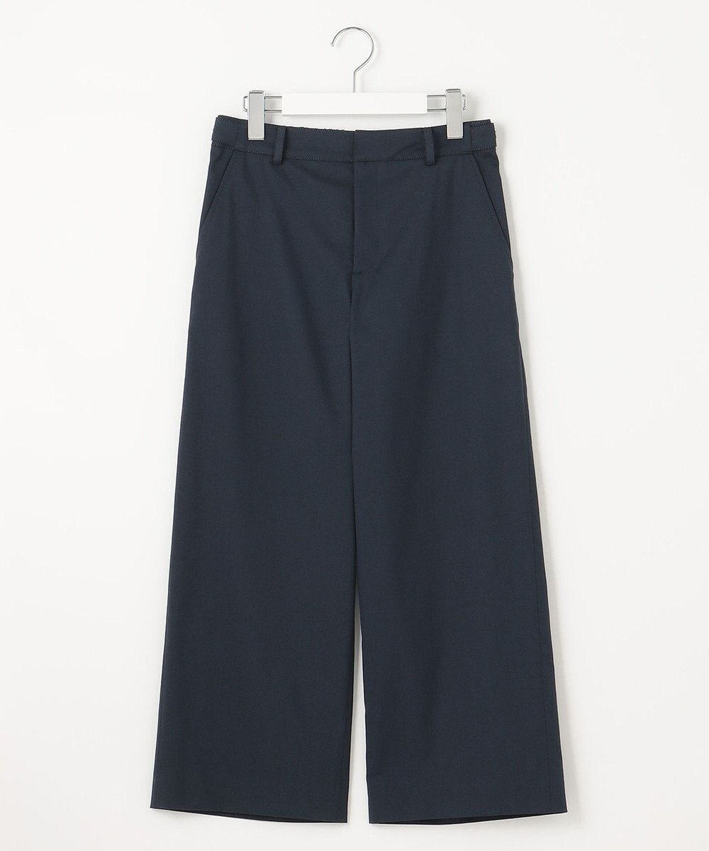 J.PRESS LADIES 【WEB限定カラーあり・セットアップ対応・洗える・撥水・防汚】コットンFITTYシャーク ワイド アンクル パンツ 