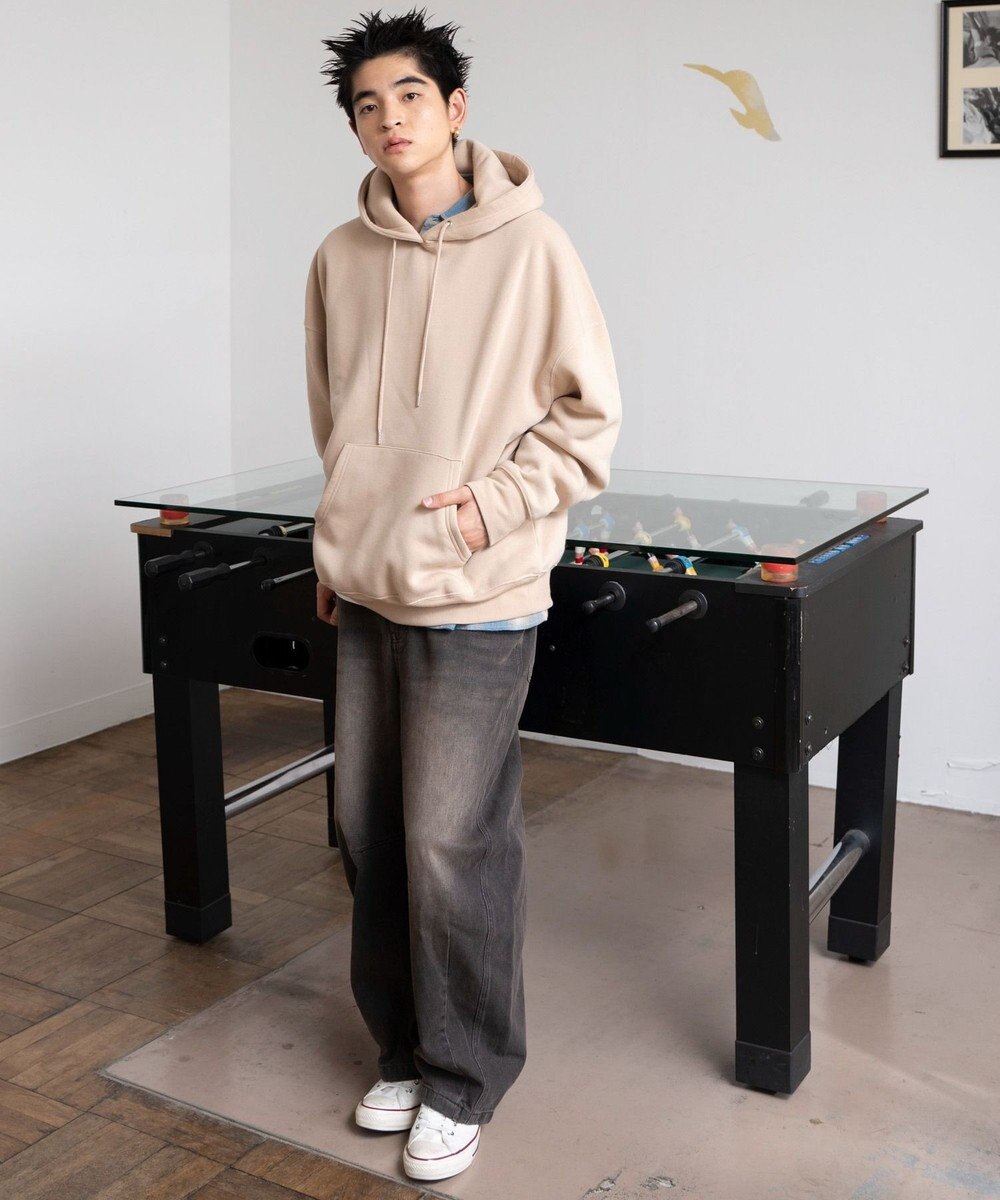 WEGO 【ユニセックス着用ITEM/MLXLサイズ展開/新色追加/裏起毛】スウェットプルパーカー 