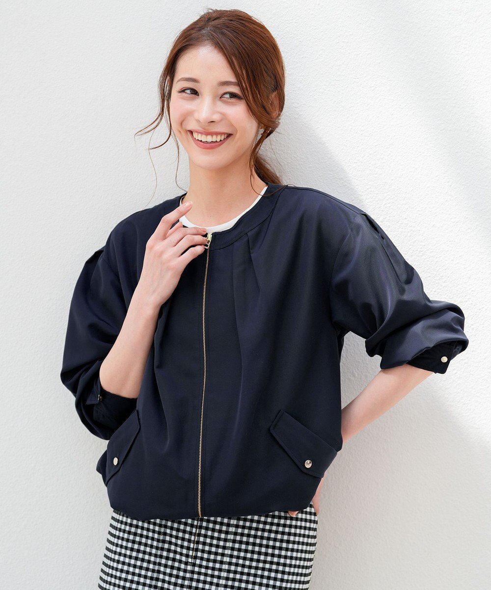 ANY SIS S 【BAILA掲載/花粉リリース】スプリングコンフォート ブルゾン 