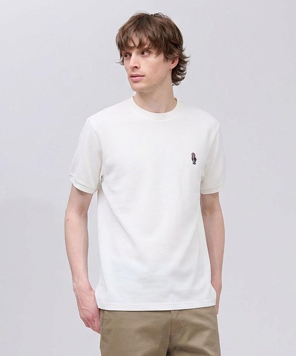 J.PRESS MEN 新デザイン【BULLDOG BOY】カノコレジメン クルーネック Tシャツ 