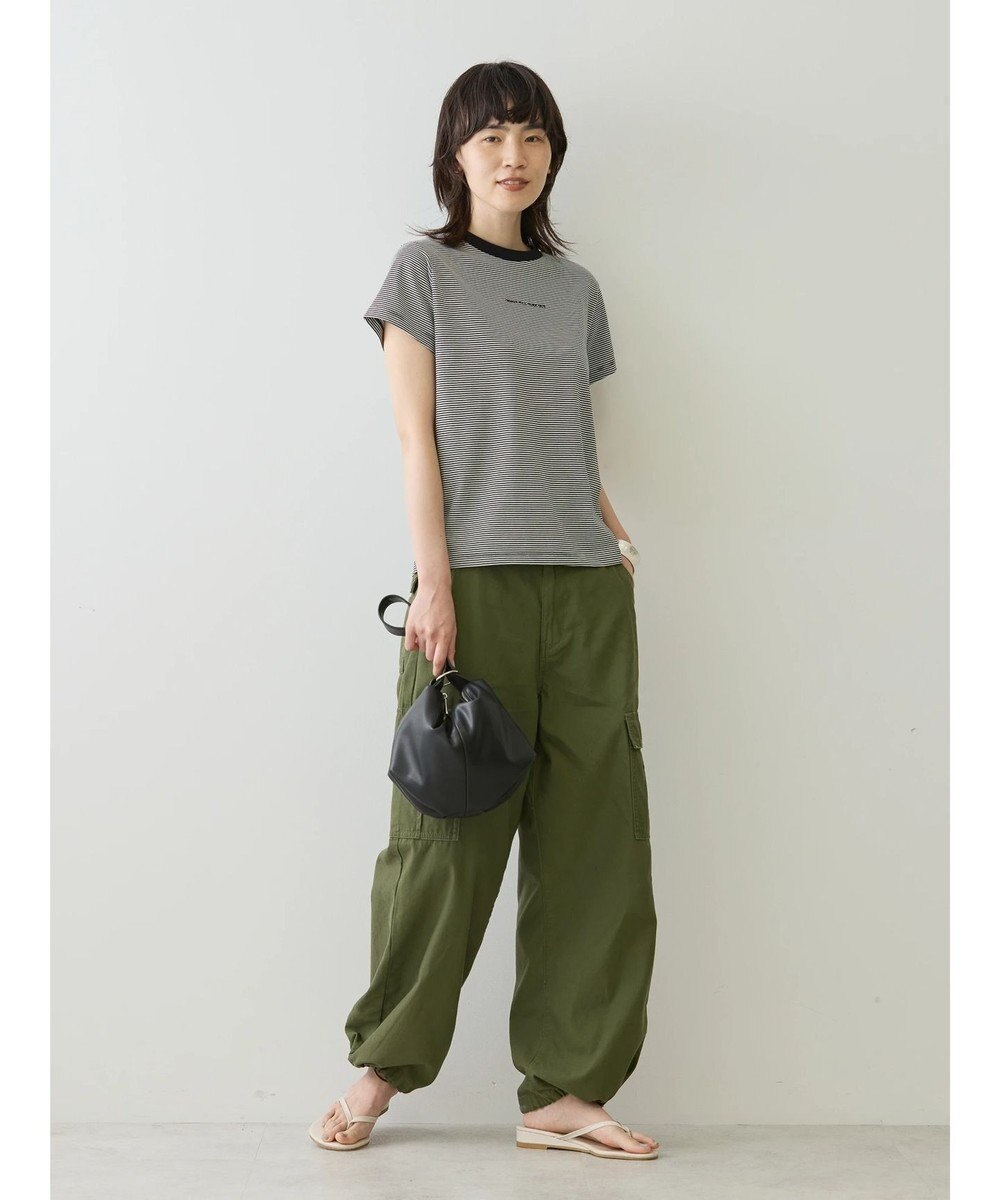 AMERICAN HOLIC 刺繍ロゴボーダープルオーバー 