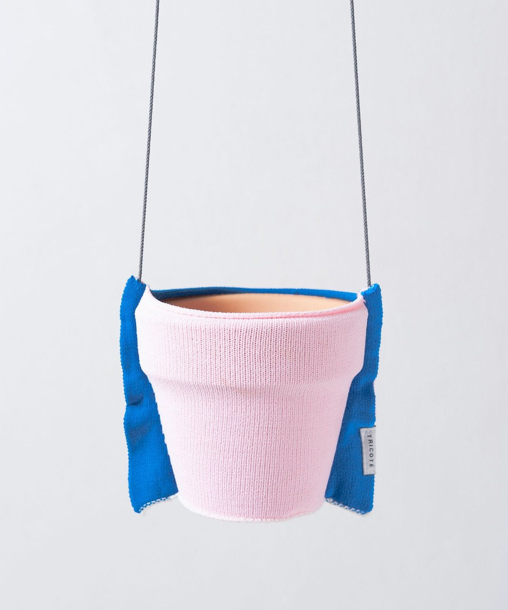 TRICOTE HANGING PLANT POT COVER S 72PINK