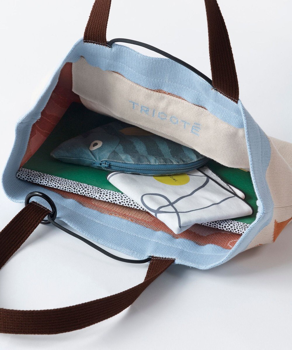 TRICOTE 【入園・入学祝い】コラージュ柄 ニットレッスンバッグ 