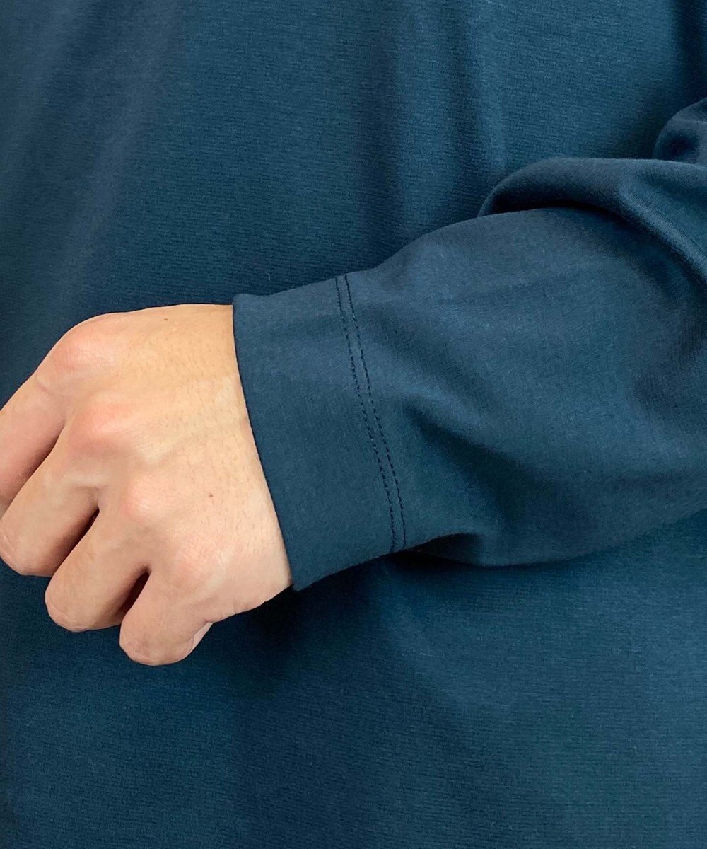 KASHIYAMA 【シルケット加工】コットンタートルネックカットソー 