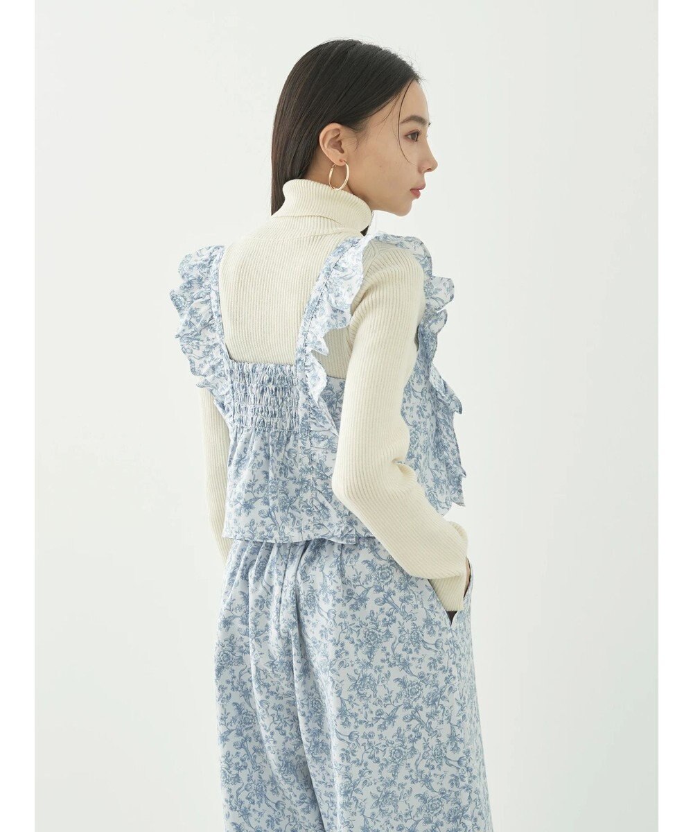 earth music&ecology 隠れウサギ柄ビスチェ 