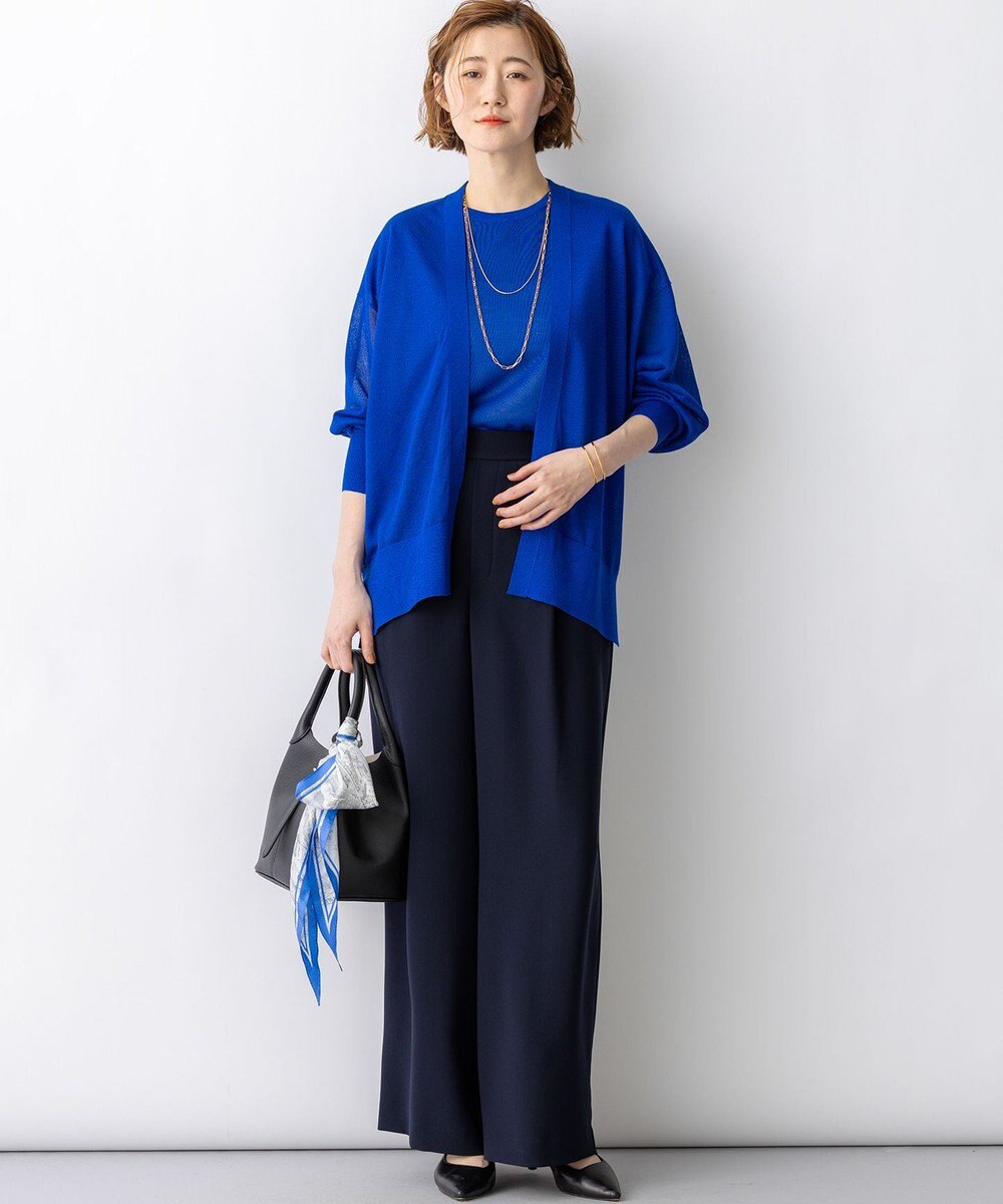 23区 L 【先行予約】シャイニーシアー ノースリーブ ニット 