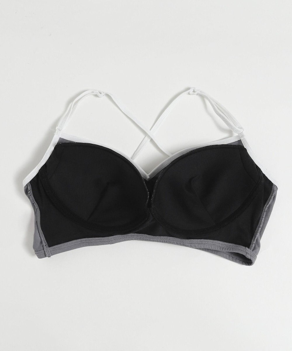 WEGO 【ブラトップ＆ショーツセット】Liliane　Ciel　フェザーラメ 