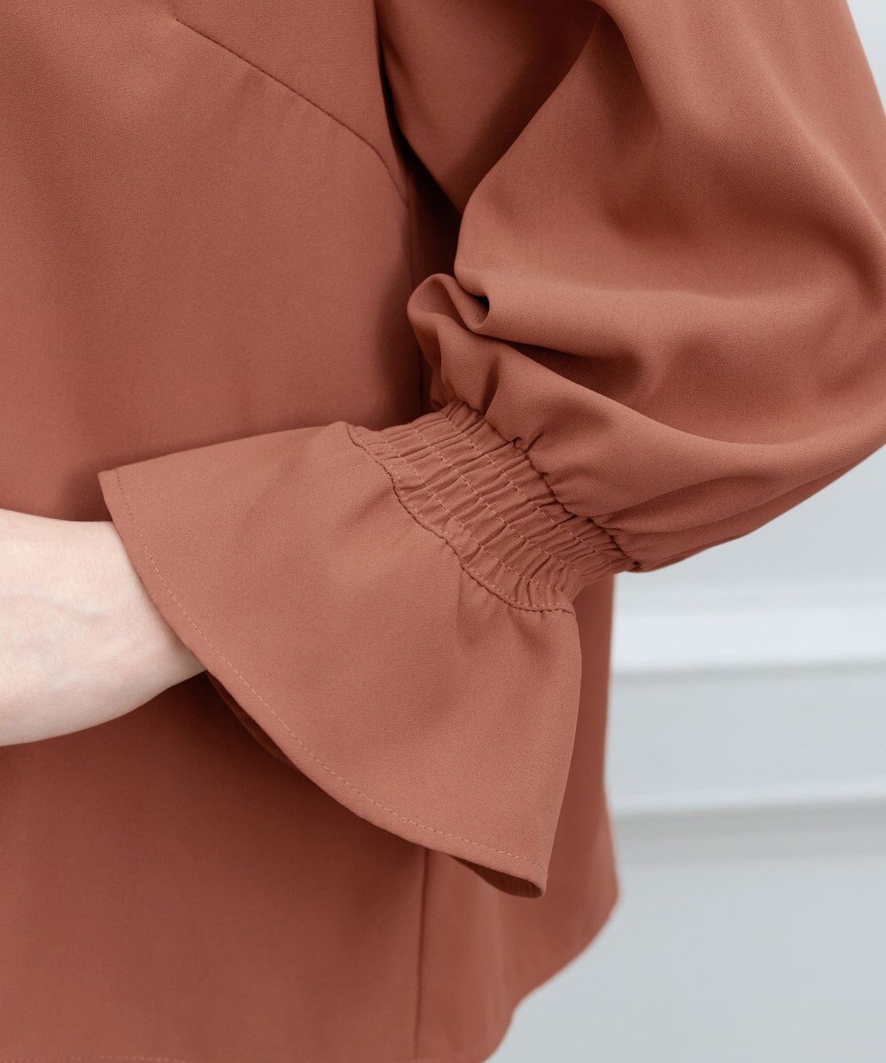 Tiaclasse L 【洗える】フレアカラーブラウス 