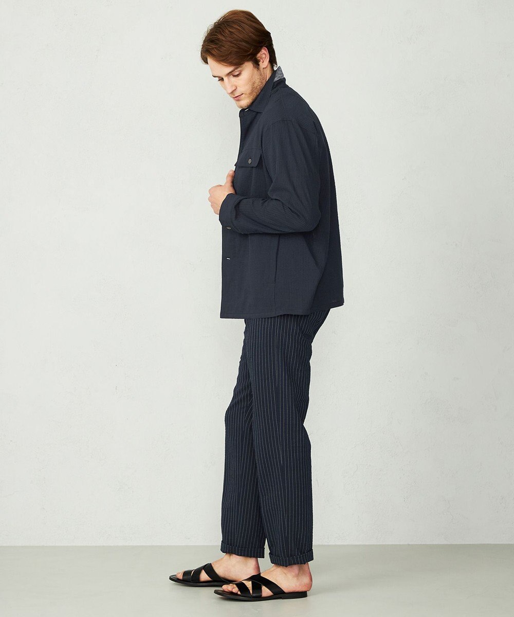 JOSEPH ABBOUD 【キングサイズ・オーガニックコットン】ドライサッカー ブルゾン 