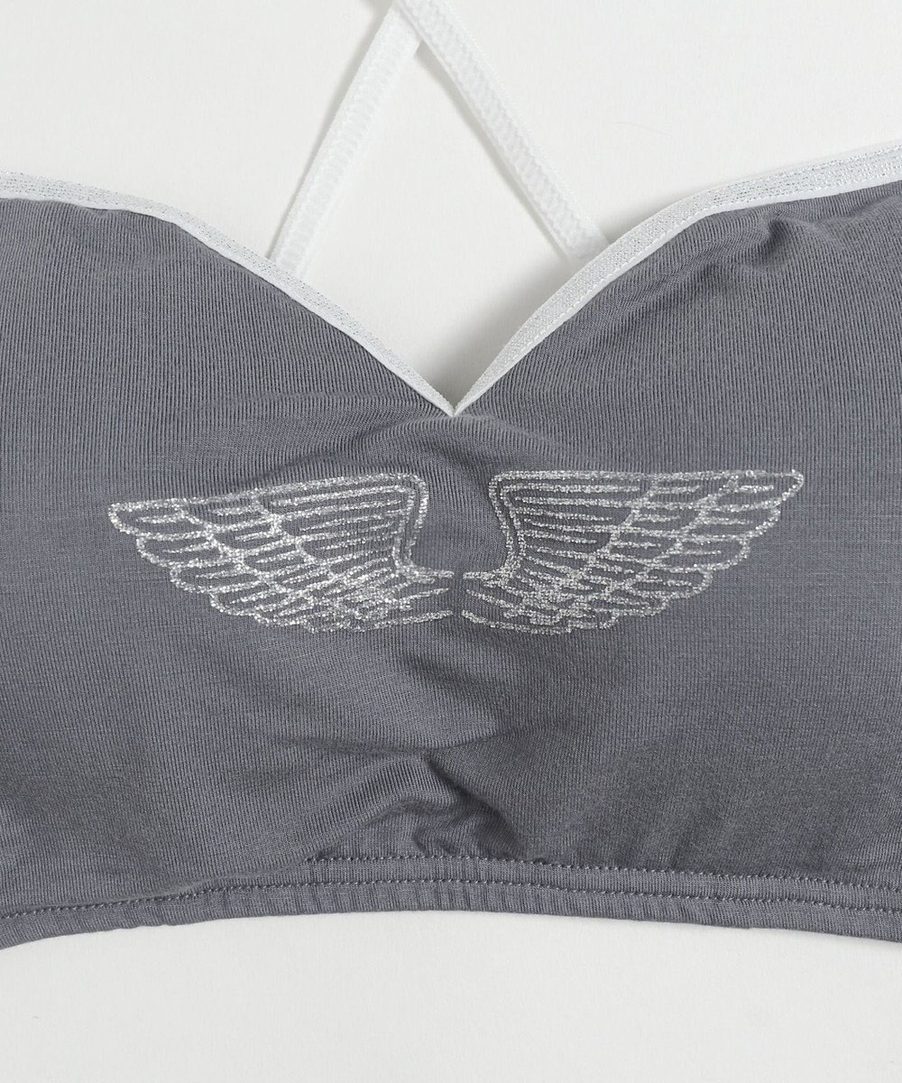 WEGO 【ブラトップ＆ショーツセット】Liliane　Ciel　フェザーラメ 