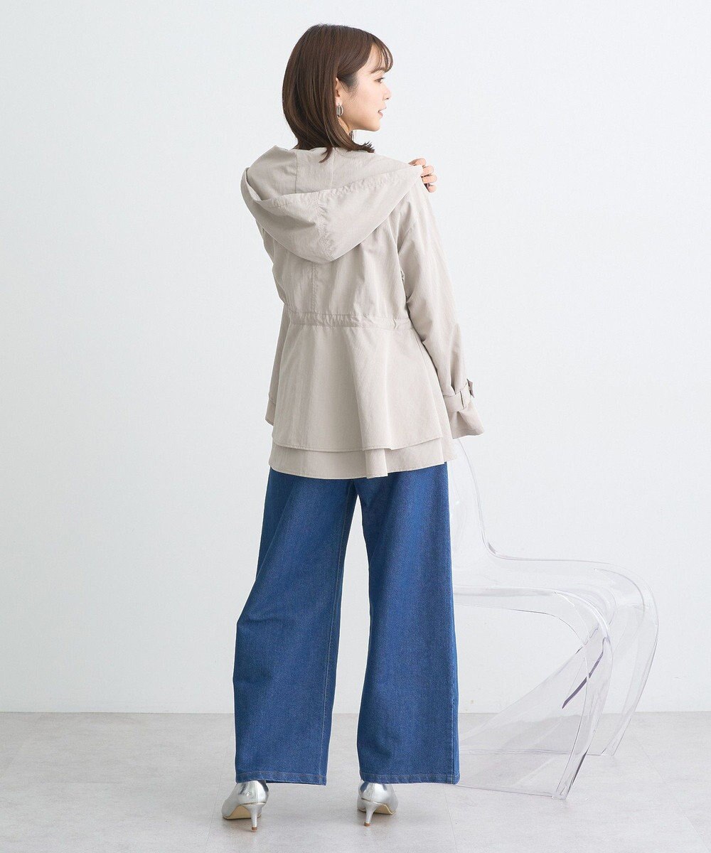 earth music&ecology ドロストペプラムマウンテンパーカー 