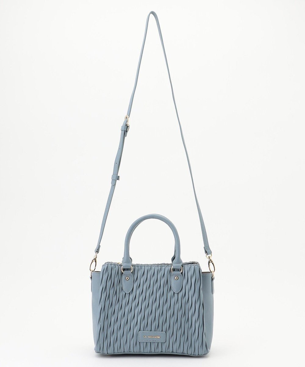 LA BAGAGERIE ランダムプリーツ2WAYハンドバッグ 