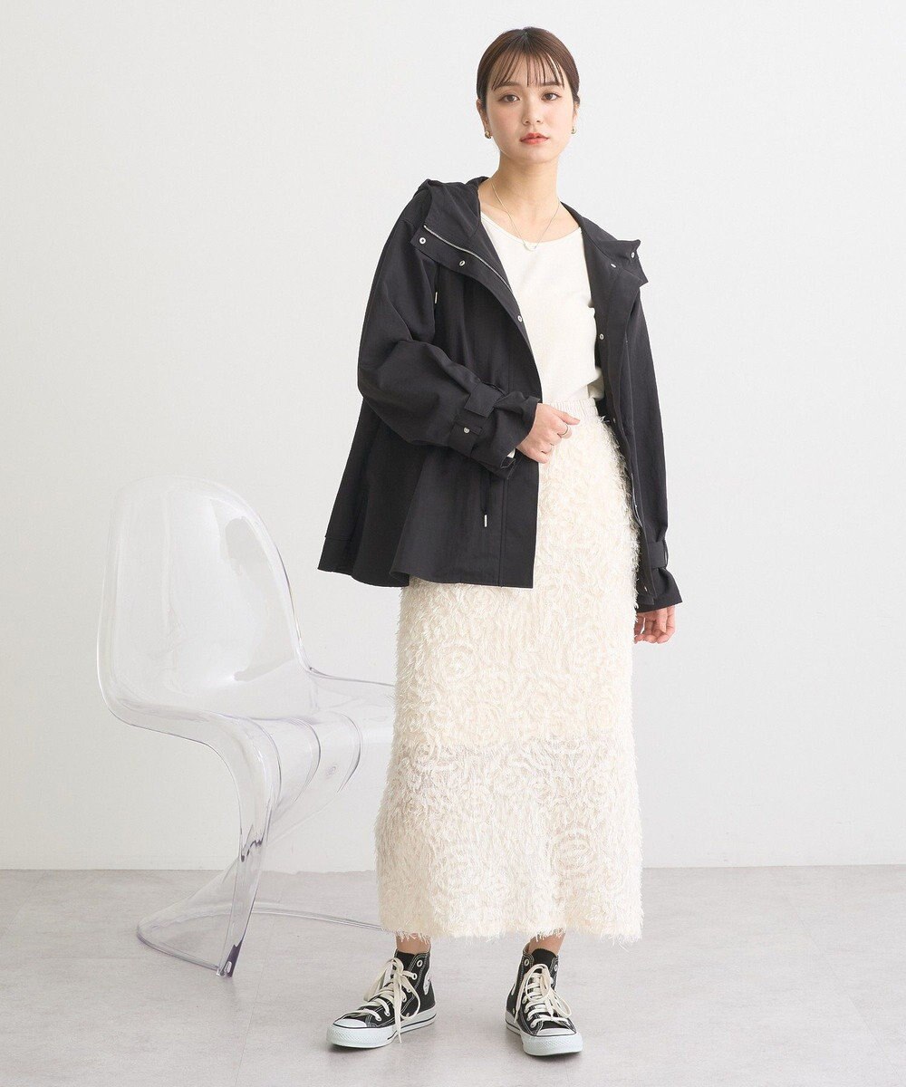 earth music&ecology ドロストペプラムマウンテンパーカー 