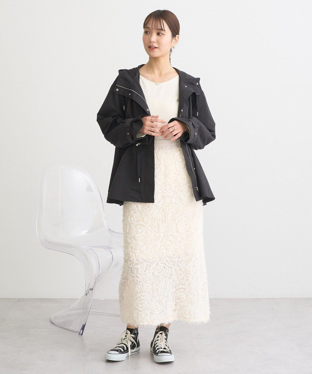 earth music&ecology ドロストペプラムマウンテンパーカー 