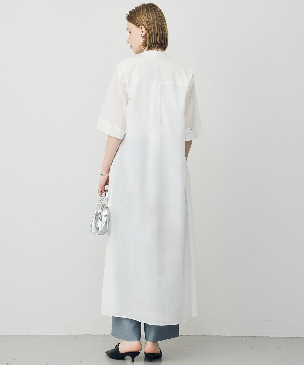ICB 【先行予約】リネンスラブローン シャツワンピース 