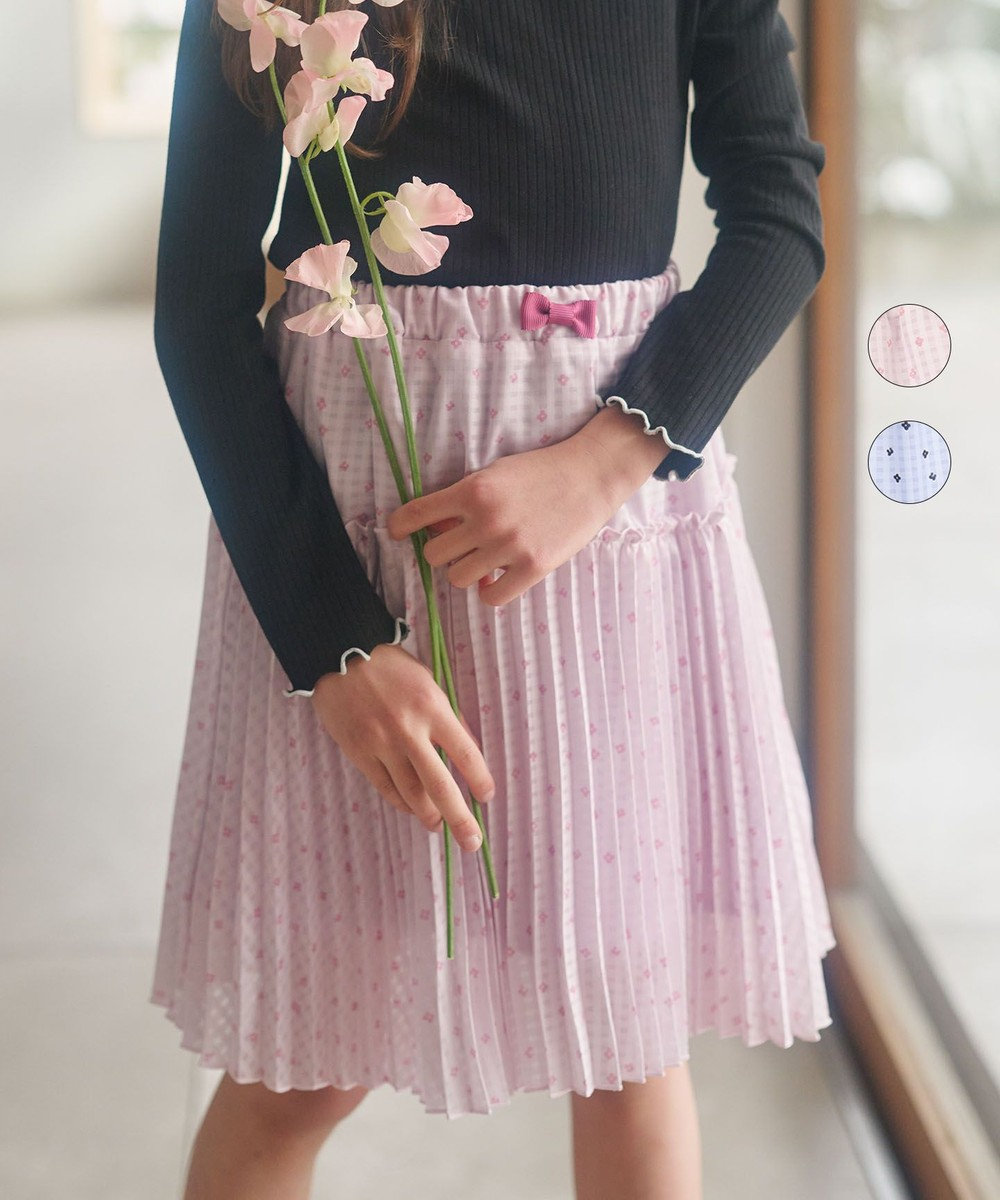 組曲 KIDS 【150-160cm】Tiny Flower スカート サクラピンク系5