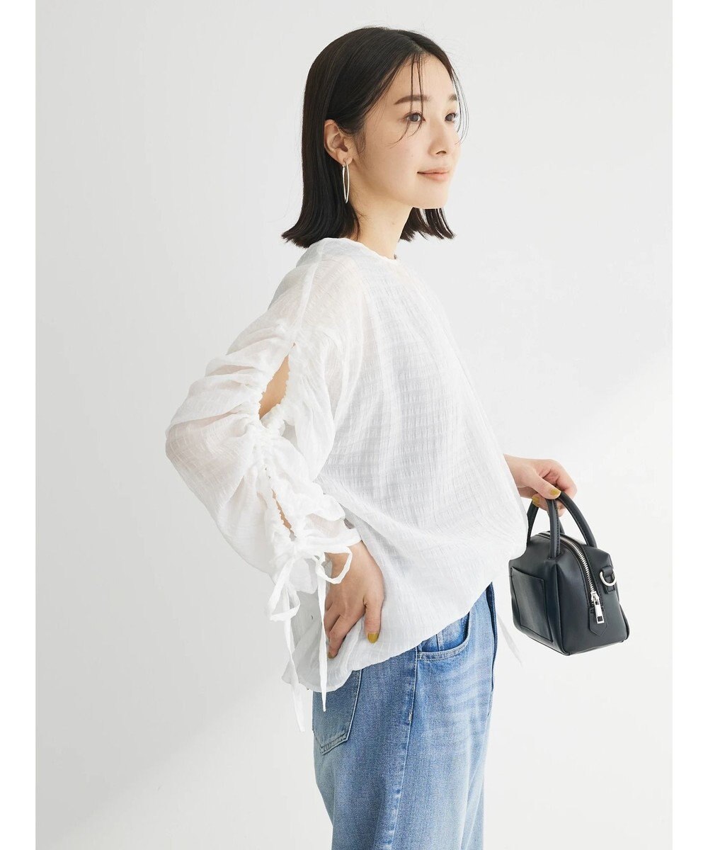 Green Parks ・ＥＬＥＮＣＡＲＥ　ＤＵＥ　バックリボンブラウス 