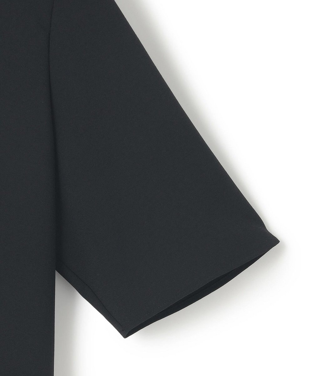 ICB 【洗える】ストレッチジョーゼット ラッフルデザインブラウス 