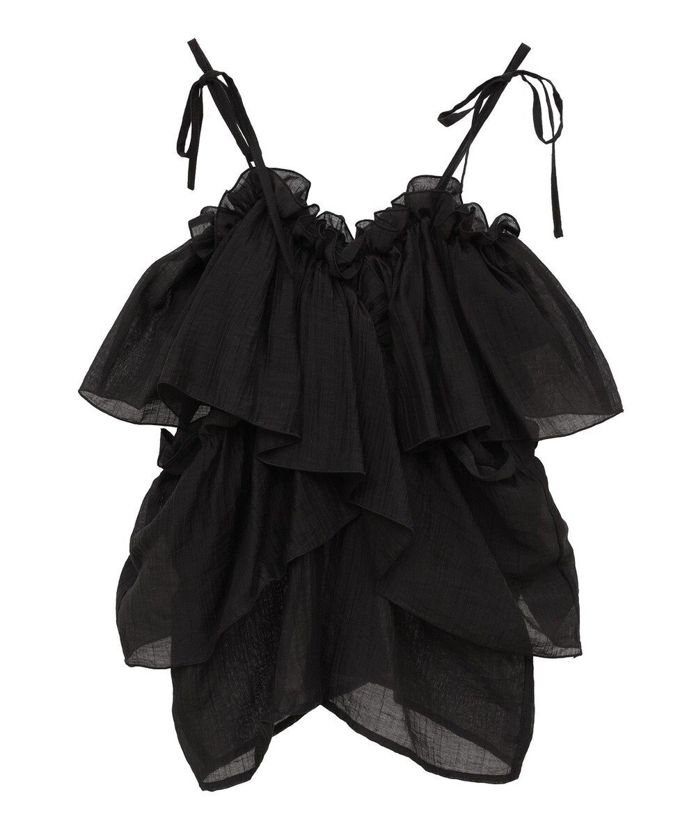 Green Parks マルチＷＡＹオフショルフリルブラウス 