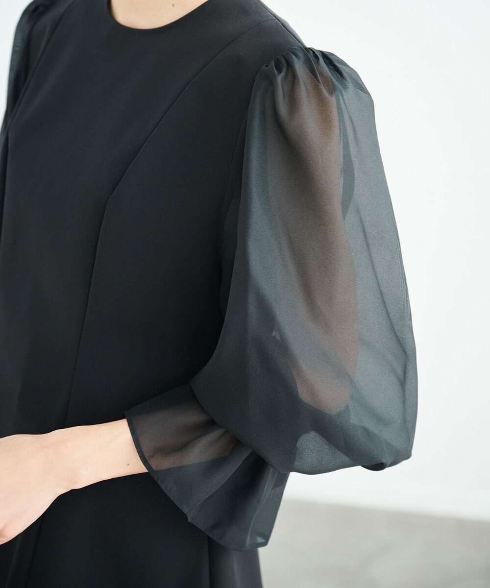 #Newans シアースリーブブラウス 