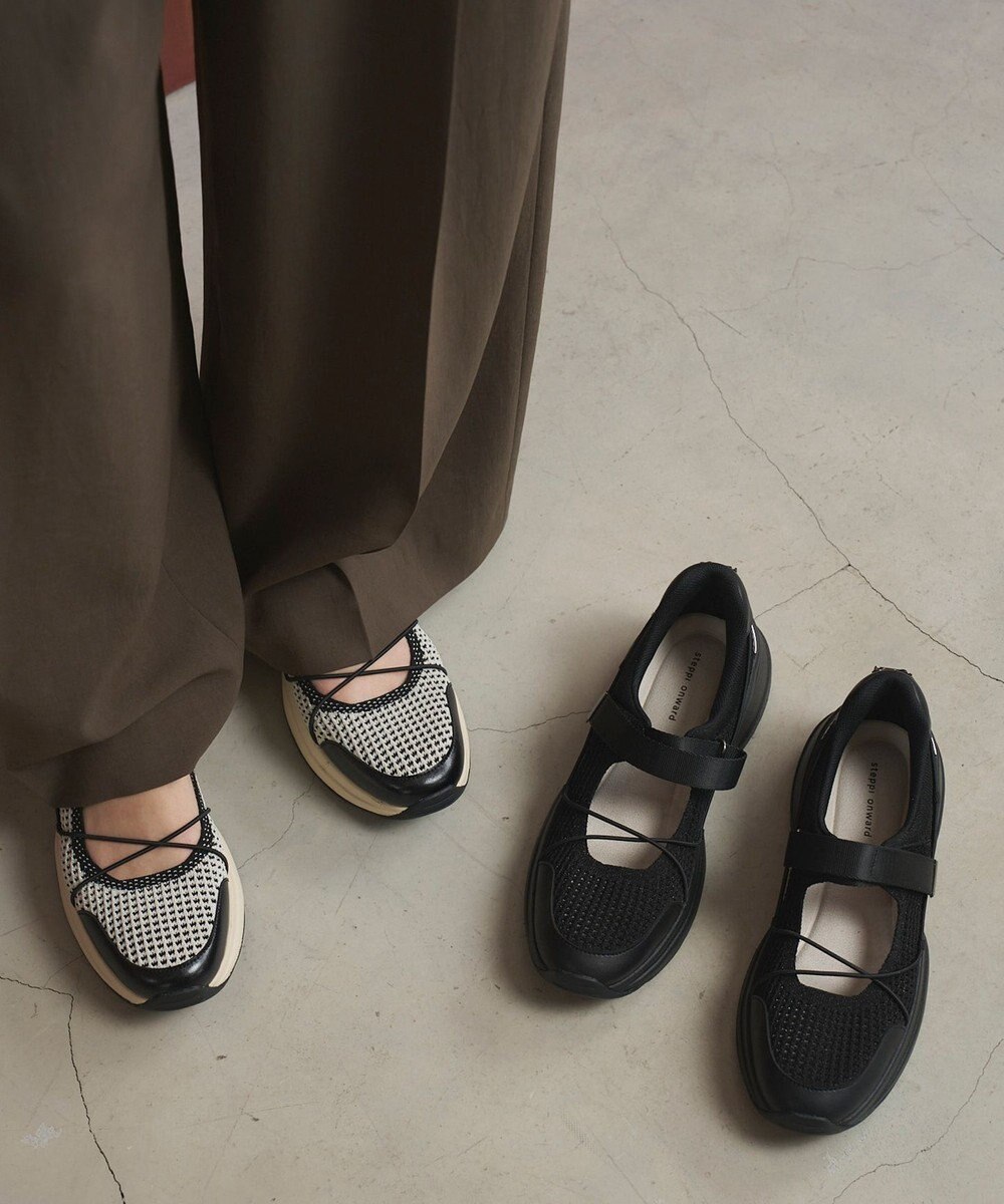 steppi ボリュームソール メリージェーン スニーカー 