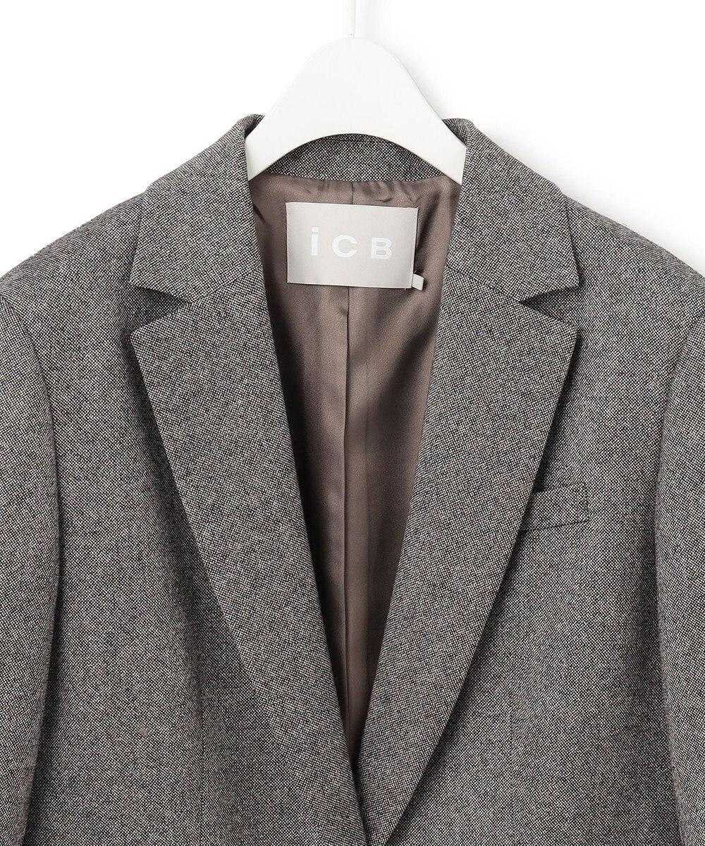 ICB L シックツイード テーラードジャケット 