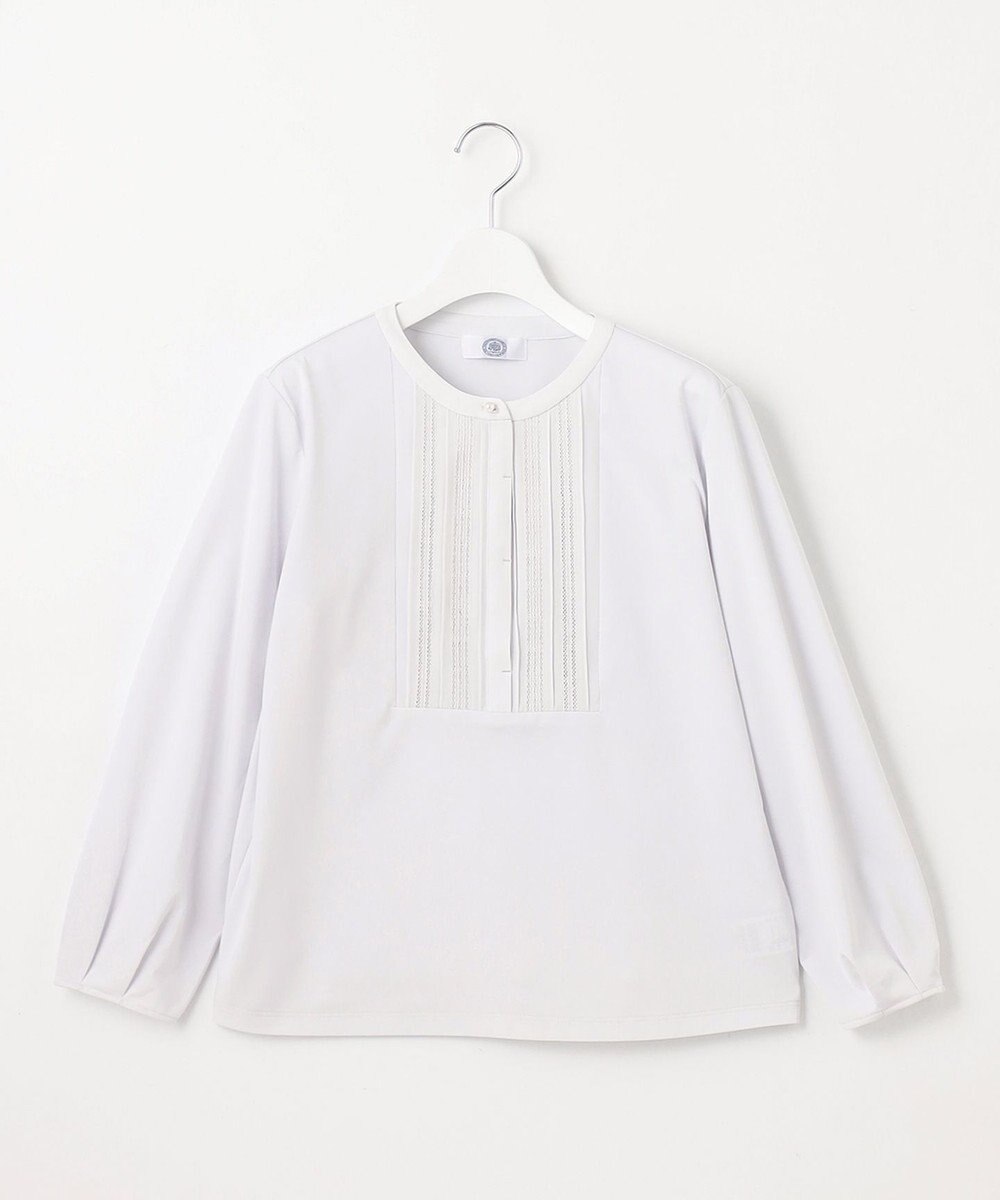 J.PRESS LADIES S 【吸水速乾】プレーティングジャージー ハシゴレース カットソー 