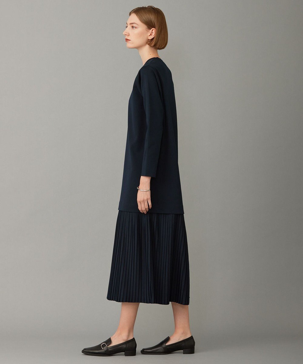 ICB 【洗える】リサイクルポリエステルハイゲージ ドッキングワンピース 