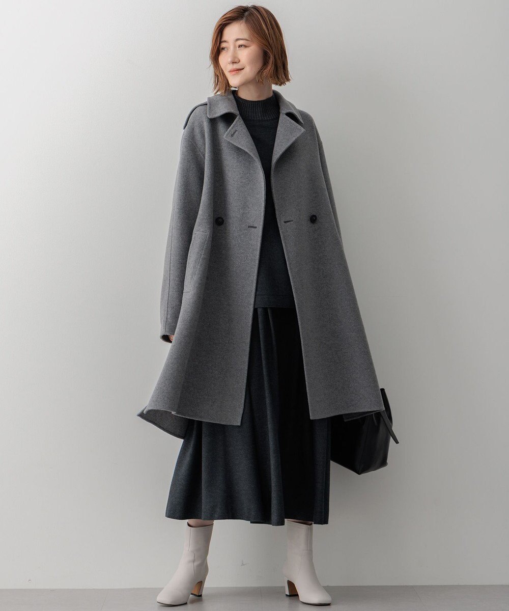 23区 L 【滝沢眞規子さん着用/Oggi掲載】MANTECOPure リバーコート 