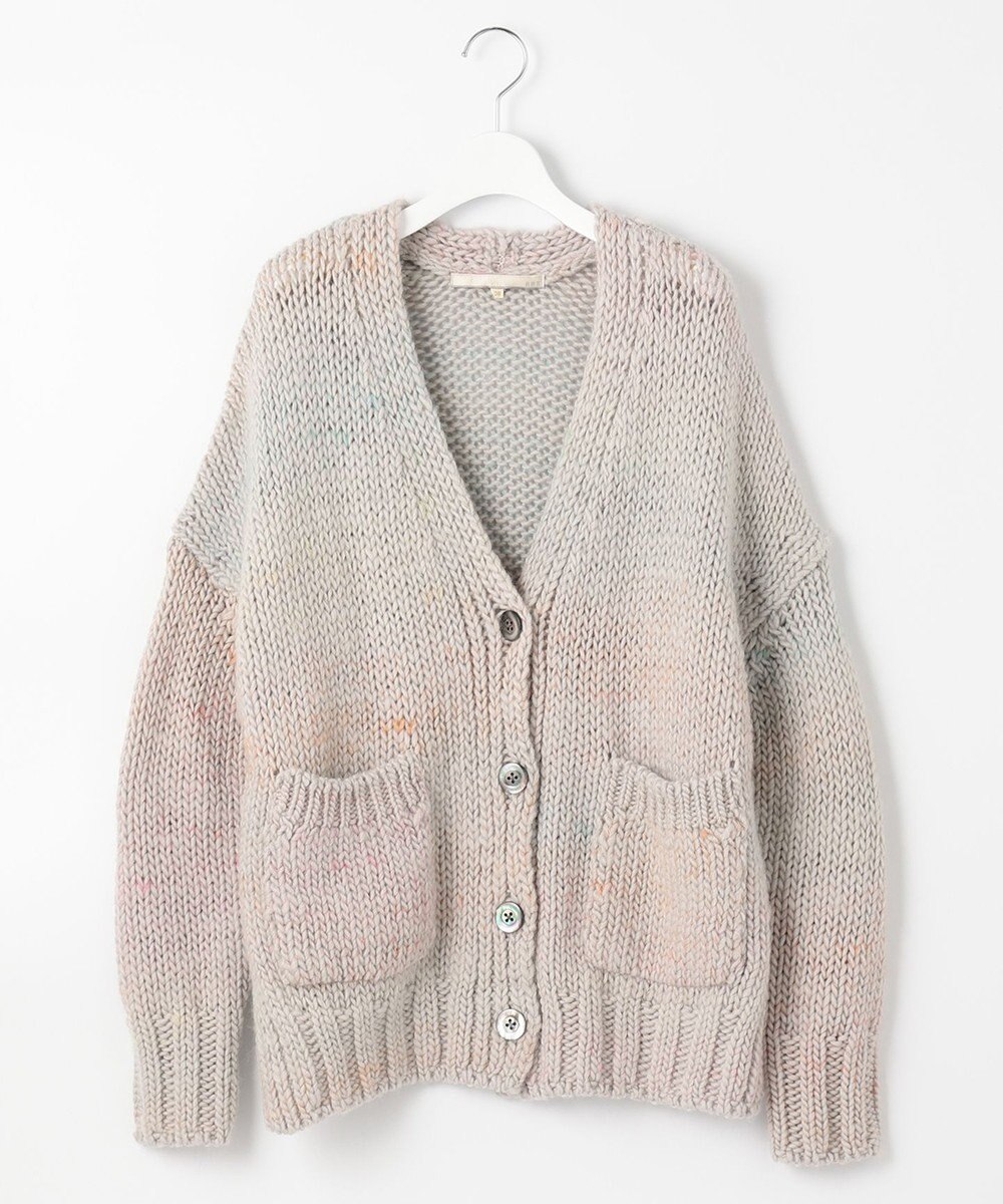 自由区 【Sサイズ有】ボタニカルダイ Vネックカーディガン 